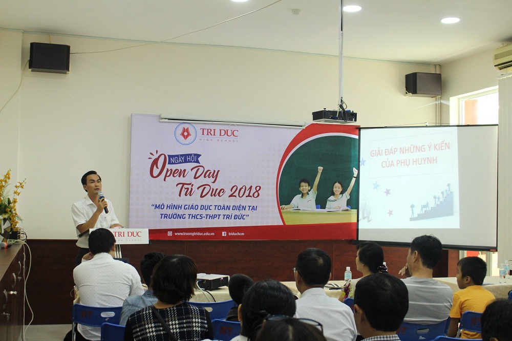 ngay hoi open day truong tri duc tphcm - truong noi tru - truong ban tru