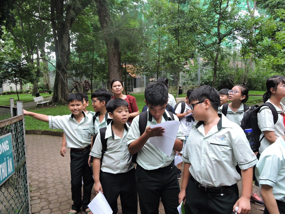 hoc tap thuc te tai thao cam vien - truong noi tru ban tru tri duc tphcm